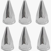 تصویر روکش مهره چرخ خودرو بیهقی طرح نیزه ای کد NOK-TIZ مناسب برای نیسان وانت مجموعه 6 عددی 