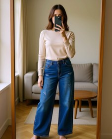 تصویر شلوار لی بگ 