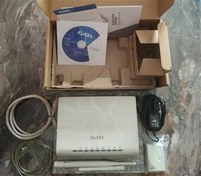 تصویر مودم زایکسل با کلیه لوازم در حد نو 