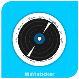 تصویر استیکر صفحه گرامافون 