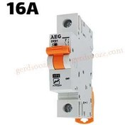 تصویر فیوز مینیاتوری تکفاز 16 آمپر AEG Miniature Circuit Breaker 16A AEG