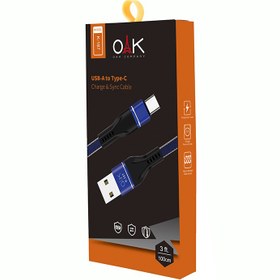 تصویر خرید + قیمت کابل شارژ تایپ سی (USB-C) OAK مدل K-187 