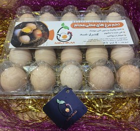 تصویر تخم مرغ برند محام بسته بندی ۲۰ عددی ا Moham brand eggs, packing 20 pieces Moham brand eggs, packing 20 pieces
