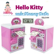 تصویر قلک گاوصندوقی طرح کیتی 