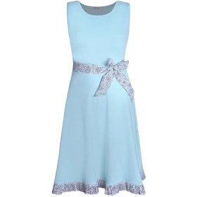 تصویر پیراهن خاتون 9603 فیروزه ای 