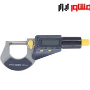 تصویر میکرومتر دیجیتال خارج سنج سایز 25-0 میلیمتر آسیمتو مدل 0-01-116 ASIMETO 0-25mm digital micrometer