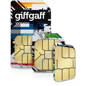 تصویر تمدید اعتبار سیم کارت و شارژ سیم کارت انگلیس GiffGaff 