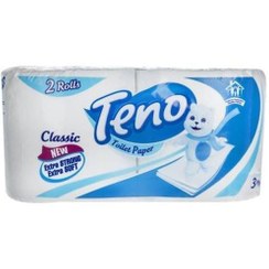 تصویر دستمال توالت رولی تنو 3 لایه 2 عددی ا Teno Toilet paper 3 ply 2 Pcs Teno Toilet paper 3 ply 2 Pcs