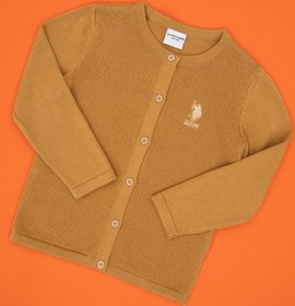 تصویر ژاکت دخترانه شتری یو اس پولو 