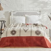 تصویر پتو دو نفره پنبه کاراجاهوم Raya آجری 