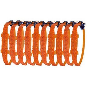 تصویر زنجیر چرخ کمربندی نانوسایبر 6 عددی نارنجی سایز رینگ 13-16 