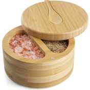 تصویر جا ادویه چوبی قاشق دار کد 002 