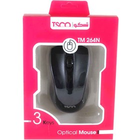 تصویر موس TSCO TM-264N ا TSCO TM-264N Wired Optical Mouse TSCO TM-264N Wired Optical Mouse