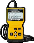 تصویر دیاگ برند MOTOPOWER-MP69033 (بار آمازون) برند شناخته شده با کیفیت عالی و اصل MOTOPOWER MP69033 Car OBD2 Scanner Code Reader Engine Fault Scanner CAN Diagnostic Scan Tool for All OBD II Protocol Cars Since 1996, Yellow