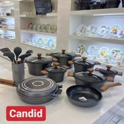 تصویر سرویس ۲۳پارچه سزار کاندید ا Candid Titanium Caesar Cookware Set 23 Pieces Candid Titanium Caesar Cookware Set 23 Pieces