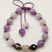 تصویر دستبند سنگی بنفش گاردنیا بلتاگالری 