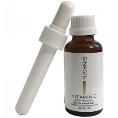 تصویر سرم روشن کننده ویتامین C ژیناژن حجم ۳۰ میل مناسب پوست خشک و نرمال 