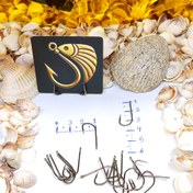 تصویر قلاب ماهیگیری یوولا پایه بلند سایز 4(بسته ده عددی) 