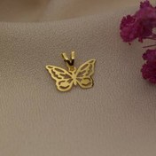 تصویر پلاک طلا پروانه 