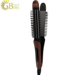 تصویر اتو مو و برس حرفه ای ROLLAN 1110 ا Rollan 1110 Professional Hair Iron And Brush Rollan 1110 Professional Hair Iron And Brush