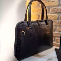 تصویر کیف زنانه چرم طبیعی مناسب اداری و مجلسی مدل FO-01 