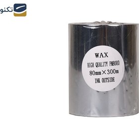 تصویر ریبون پرینتر لیبل زن NP مدل Wax 80mm x 300m NP Wax 80mm x 300m Label Printer Ribbon