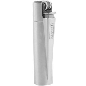 تصویر فندک کلیپر فلزی - سیلور / گازی / شعله ساده Cliper lighter