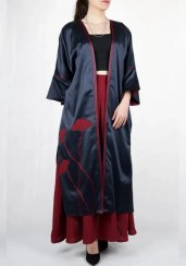 تصویر مانتو مجلسی ساتن 