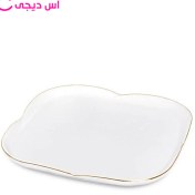 تصویر دیس گلبرگ بزرگ خط طلا لمون 