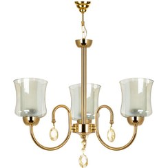 تصویر لوستر چشمه نور مدل A811-3 سه شعله فلزی 