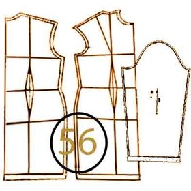 تصویر الگوی بالاتنه ترک سایز 56 