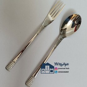 تصویر سرویس ۲۴ نفره قاشق و چنگال یونیک ۱۴۴ پارچه دهانه اروپایی - مدل Unique spoons and forks, don't use thick and heavy mines and nails provided