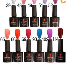 تصویر لاک ژل یونیکورن UNICORN 10ml بسته 11 عددی C8 