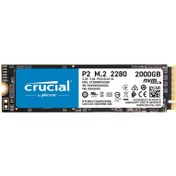 تصویر حافظه SSD کروشیال P2 NVMe PCIe M.2 ظرفیت Crucial P2 1TB NVMe PCIe M.2 SSD Drive