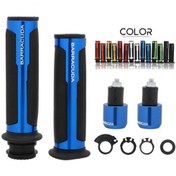 تصویر دسته گاز و وزنه فرمان موتور سیکلت باراکودا مدل Super Grips با روکش لاستیکی و آلومینیومی 