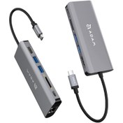 تصویر هاب Adam Elements مدل CASA Hub A01 USB-C 6 in 1 Multi Function Hub - Gray, گارانتی ۱۲ ماهه شرکت نقش 