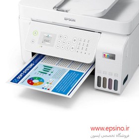 تصویر پرینتر رنگی 4 کاره جوهرافشان اپسون مدل EcoTank L5296 EPSON EcoTank L5296 Multifunction A4 Wi-Fi AiO Ink Printer