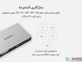 تصویر کارتخوان یو اس بی اوریکو ORICO Card Reader 