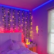 تصویر ریسه شلنگی RGB ۱۶ رنگ با کنترل ظرفیت ۱ متر 