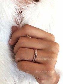 تصویر حلقه ازدواج نقره ظریف R1033 