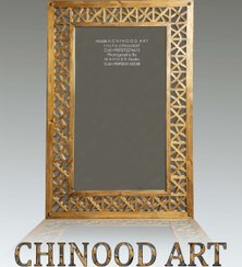 تصویر آینه قدی دیواری طرح گرهچینی 