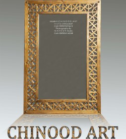 تصویر آینه قدی دیواری طرح گرهچینی 