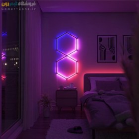 تصویر پنل روشنایی خطی هوشمند 12 تکه نانولیف Nanoleaf Lines 60 Degrees Starter Kit (12 Lines) 