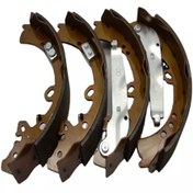 تصویر کیت کفشک ترمز عقب Toyota Hilux و Fortuner (سال‌های حدود 2005–2020 به بعد در برخی مدل‌ها) Toyota Hilux and Fortuner Rear Brake Shoe Kit (Approx 2005–2020 in Some Models)