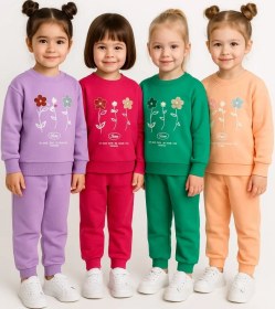 تصویر ست بلوز و شلوار فلاور در چهار رنگ 