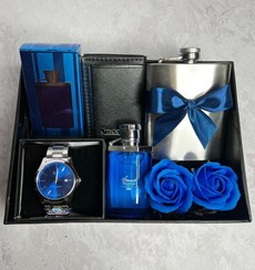 تصویر کادو روز پدر، باکس هدیه آبی مردانه کد ۲۶۹ 
