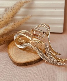 تصویر کلیپس نگین کاری شده قلب 