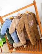 تصویر کاپشن سرهمی کتان بیر 