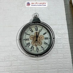 تصویر ساعت دیواری اورجینال والتر آلیاژ فلزی نقره ای| کد رفرنس 6121 کد محصول:65329