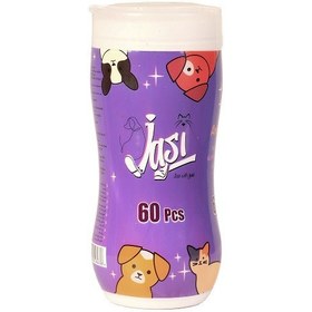 تصویر دستمال مرطوب بدن حیوانات ژاسی مدل 01 وزن 500 گرم 